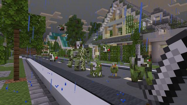 Screenshot of the Minecraft Bedrock Marketplace product ZOMBIES created by Team Workbench.