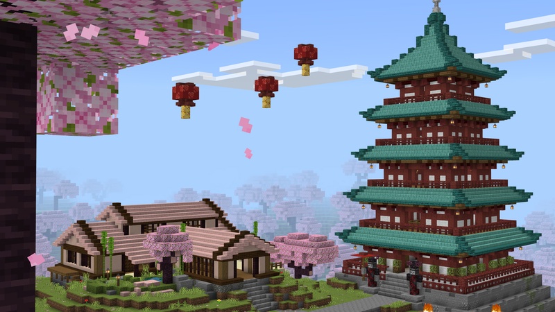 Screenshot of the Minecraft Bedrock Marketplace product Craftable Houses Add-On created by Teplight.
