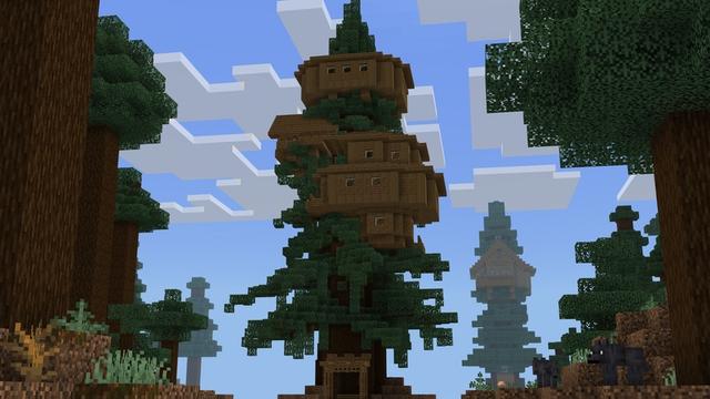 Screenshot of the Minecraft Bedrock Marketplace product Craftable Houses Add-On created by Teplight.