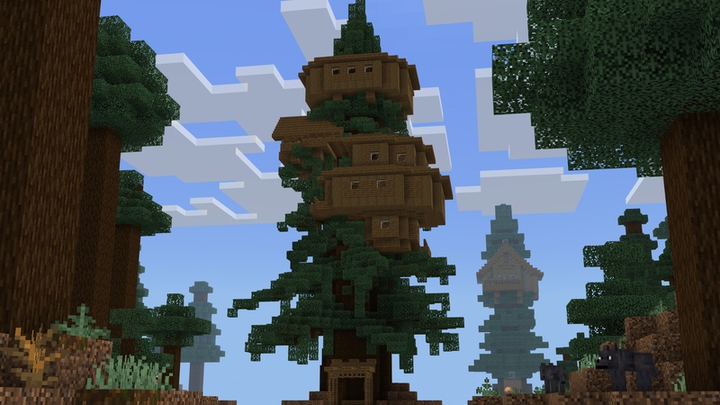 Screenshot of the Minecraft Bedrock Marketplace product Craftable Houses Add-On created by Teplight.