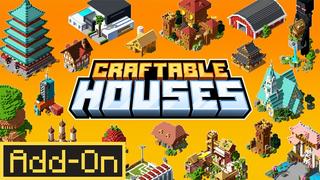 Thumbnail of the Minecraft Bedrock Marketplace product Craftable Houses Add-On created by Teplight.