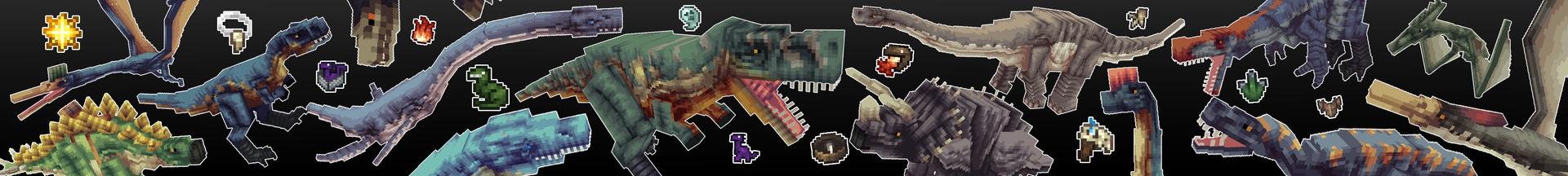 Panorama of the Minecraft Bedrock Marketplace product Dinosaur Biomes created by Teplight.