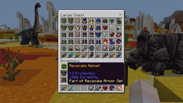 Screenshot of the Minecraft Bedrock Marketplace product Dinosaur Biomes created by Teplight.