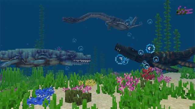Screenshot of the Minecraft Bedrock Marketplace product Dinosaur Biomes created by Teplight.