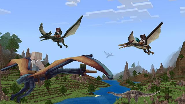 Screenshot of the Minecraft Bedrock Marketplace product Dinosaur Biomes created by Teplight.