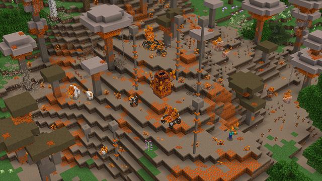 Screenshot of the Minecraft Bedrock Marketplace product Fungus Infection Add-On created by Teplight.