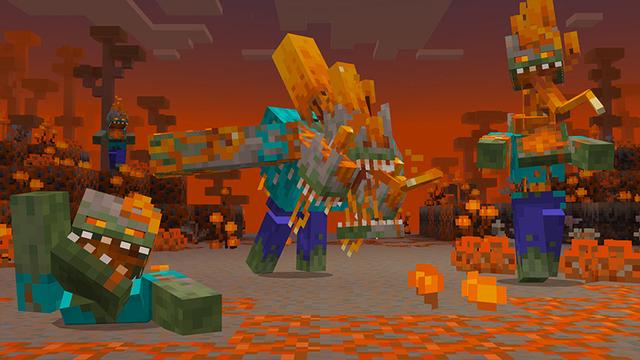 Screenshot of the Minecraft Bedrock Marketplace product Fungus Infection Add-On created by Teplight.