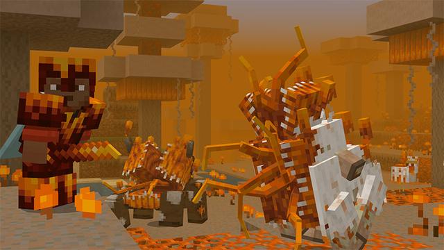 Screenshot of the Minecraft Bedrock Marketplace product Fungus Infection Add-On created by Teplight.