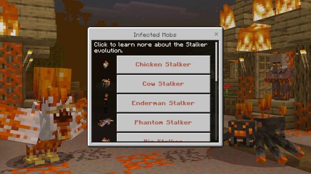 Screenshot of the Minecraft Bedrock Marketplace product Fungus Infection Add-On created by Teplight.