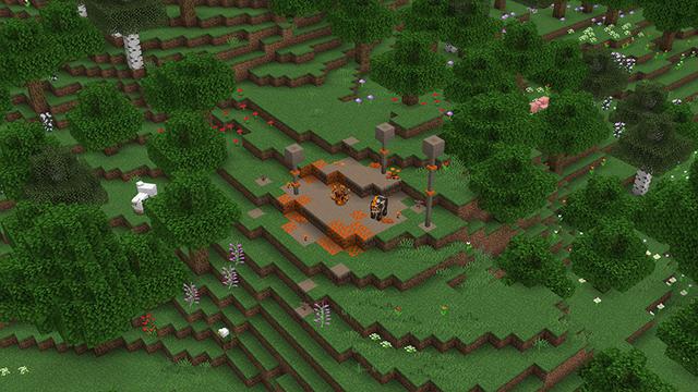 Screenshot of the Minecraft Bedrock Marketplace product Fungus Infection Add-On created by Teplight.