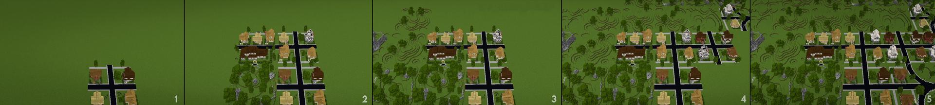 Panorama of the Minecraft Bedrock Marketplace product Infinity City created by Teplight.