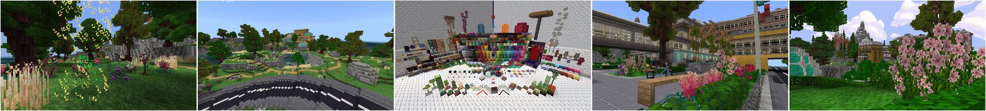 Panorama of the Minecraft Bedrock Marketplace product Lucky Plants Mash-up created by Teplight.