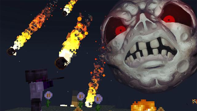 Screenshot of the Minecraft Bedrock Marketplace product LUNAR MOON Add-On created by Teplight.