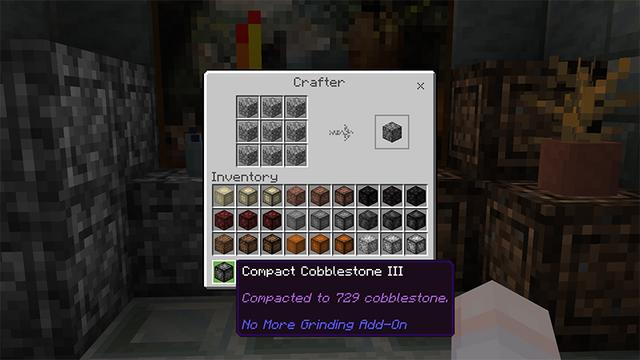 Screenshot of the Minecraft Bedrock Marketplace product No More Grind Add-On created by Teplight.
