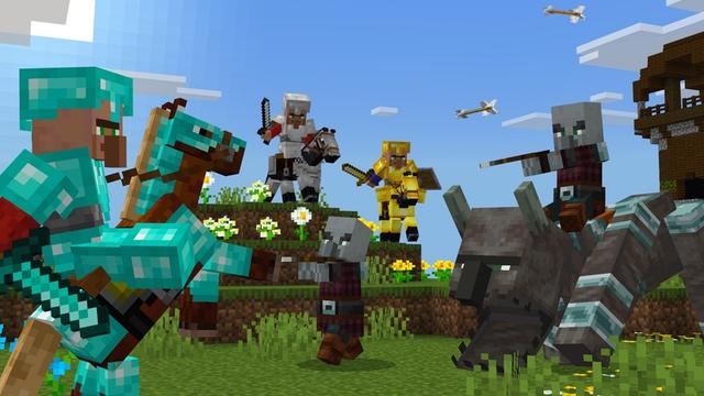 Screenshot of the Minecraft Bedrock Marketplace product RPG Villager Add-On created by Teplight.