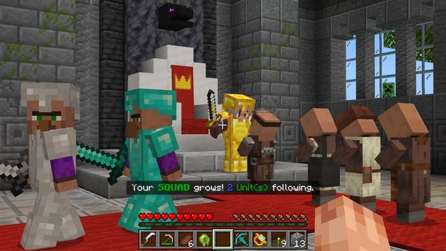 Screenshot of the Minecraft Bedrock Marketplace product RPG Villager Add-On created by Teplight.