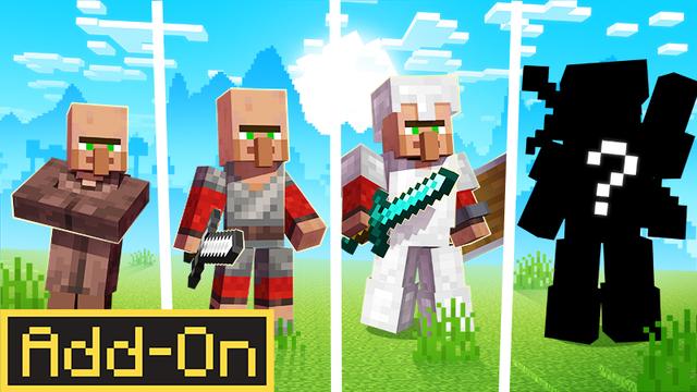 Thumbnail of the Minecraft Bedrock Marketplace product RPG Villager Add-On created by Teplight.