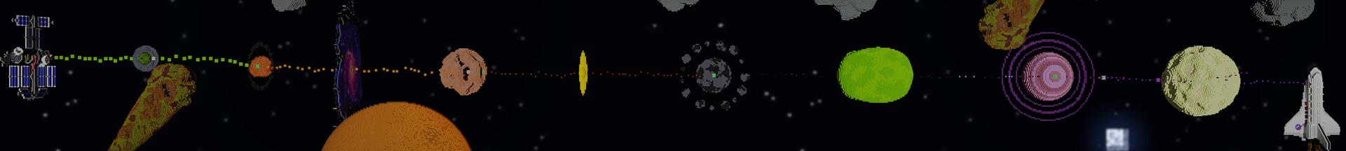 Panorama of the Minecraft Bedrock Marketplace product SPACE PARKOUR created by Teplight.