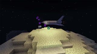 Screenshot of the Minecraft Bedrock Marketplace product SPACE PARKOUR created by Teplight.