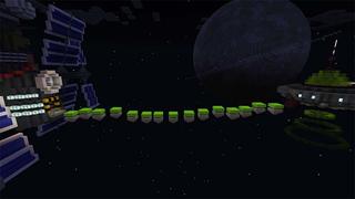 Screenshot of the Minecraft Bedrock Marketplace product SPACE PARKOUR created by Teplight.