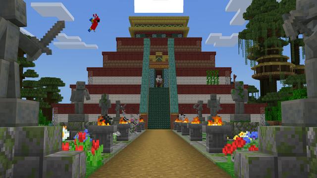 Screenshot of the Minecraft Bedrock Marketplace product Structures Add-On created by Teplight.