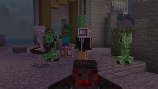 Screenshot of the Minecraft Bedrock Marketplace product WEAPONS OP created by Teplight.