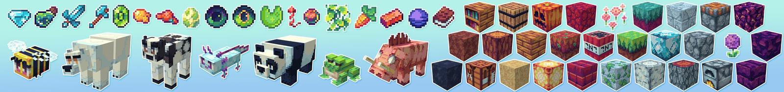 Panorama of the Minecraft Bedrock Marketplace product 3D Craft created by Tetrascape.