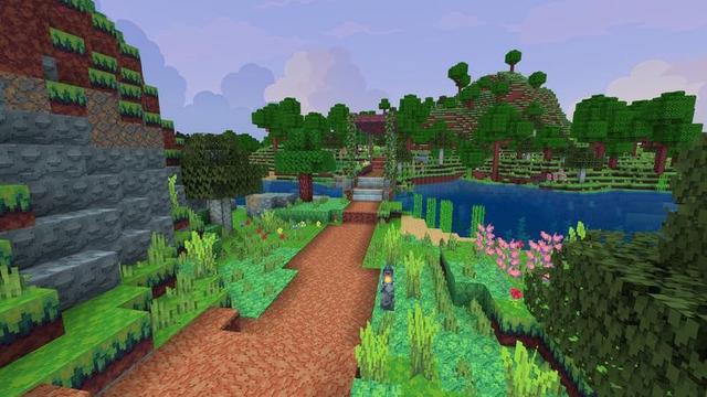 Screenshot of the Minecraft Bedrock Marketplace product 3D Craft created by Tetrascape.