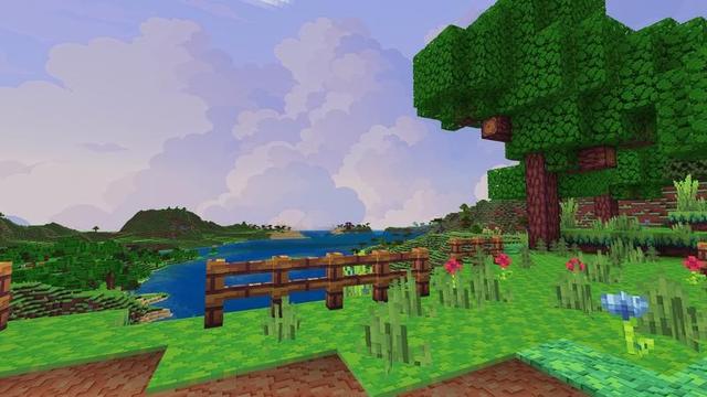 Screenshot of the Minecraft Bedrock Marketplace product 3D Craft created by Tetrascape.