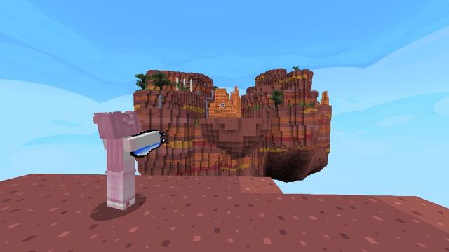Screenshot of the Minecraft Bedrock Marketplace product Axolotl Islands: Slime Machine created by Tetrascape.