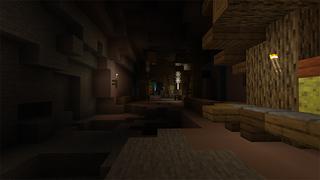 Screenshot of the Minecraft Bedrock Marketplace product Cave City created by Tetrascape.