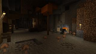 Screenshot of the Minecraft Bedrock Marketplace product Cave City created by Tetrascape.