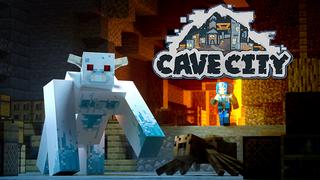 Thumbnail of the Minecraft Bedrock Marketplace product Cave City created by Tetrascape.