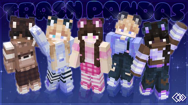 Thumbnail of the Minecraft Bedrock Marketplace product Dreamy Trash Pandas created by Tetrascape.