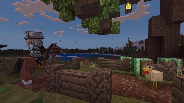 Screenshot of the Minecraft Bedrock Marketplace product Iron & Stone Your Medieval Era created by Tetrascape.