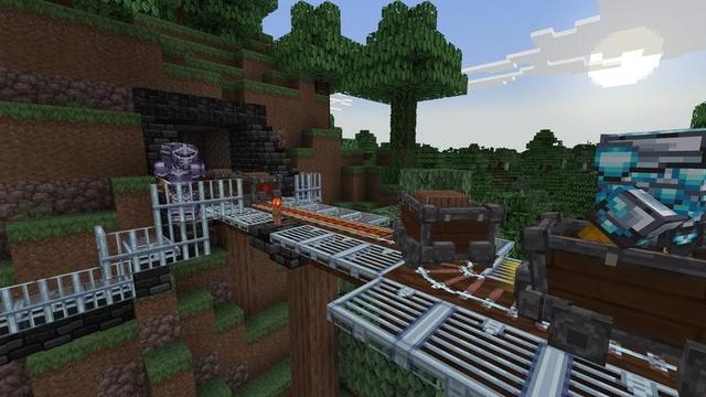 Screenshot of the Minecraft Bedrock Marketplace product Iron & Stone Your Medieval Era created by Tetrascape.