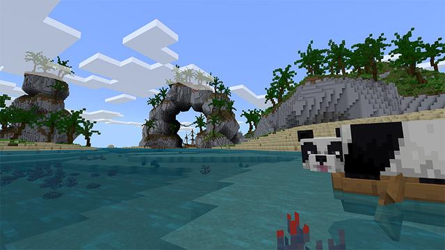 Screenshot of the Minecraft Bedrock Marketplace product Island Adventure created by Tetrascape.
