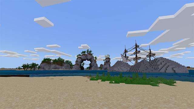 Screenshot of the Minecraft Bedrock Marketplace product Island Adventure created by Tetrascape.