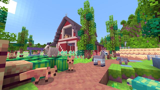 Screenshot of the Minecraft Bedrock Marketplace product Lo-Bit 8-bit created by Tetrascape.