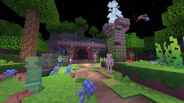 Screenshot of the Minecraft Bedrock Marketplace product Lo-Bit 8-bit created by Tetrascape.