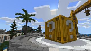 Screenshot of the Minecraft Bedrock Marketplace product Lucky Block: City Survival created by Tetrascape.