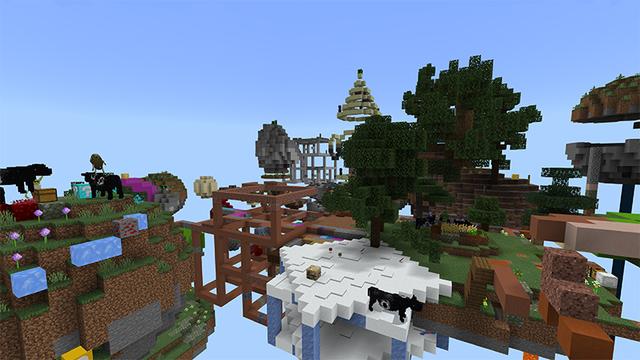 Screenshot of the Minecraft Bedrock Marketplace product Lucky Skyblock Infinity created by Tetrascape.