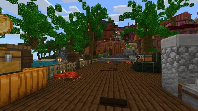 Screenshot of the Minecraft Bedrock Marketplace product Parkour City 2 created by Tetrascape.