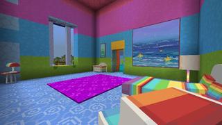 Screenshot of the Minecraft Bedrock Marketplace product Rainbow Mansion created by Tetrascape.