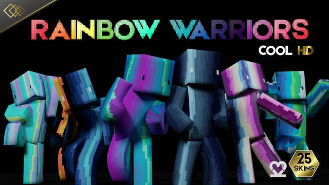 Thumbnail of the Minecraft Bedrock Marketplace product Rainbow Warriors Cool HD created by Tetrascape.