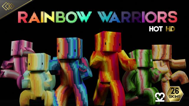 Thumbnail of the Minecraft Bedrock Marketplace product Rainbow Warriors Hot HD created by Tetrascape.