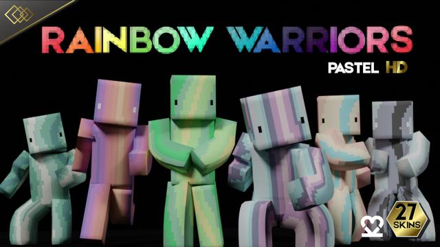 Thumbnail of the Minecraft Bedrock Marketplace product Rainbow Warriors: Pastel HD created by Tetrascape.