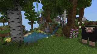 Screenshot of the Minecraft Bedrock Marketplace product Skyblock Plus 3 created by Tetrascape.