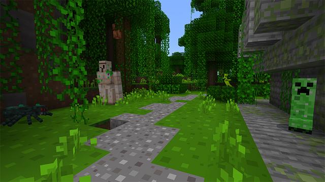 Screenshot of the Minecraft Bedrock Marketplace product Slime! created by Tetrascape.
