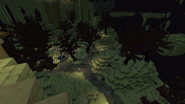 Screenshot of the Minecraft Bedrock Marketplace product The End: Skyblock Edition created by Tetrascape.